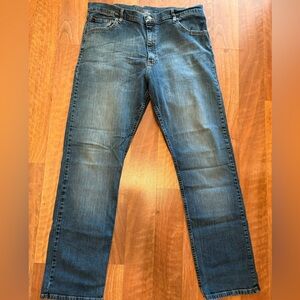 Wrangler Mens Relaxed Blue Vintage Jeans 38 x 32